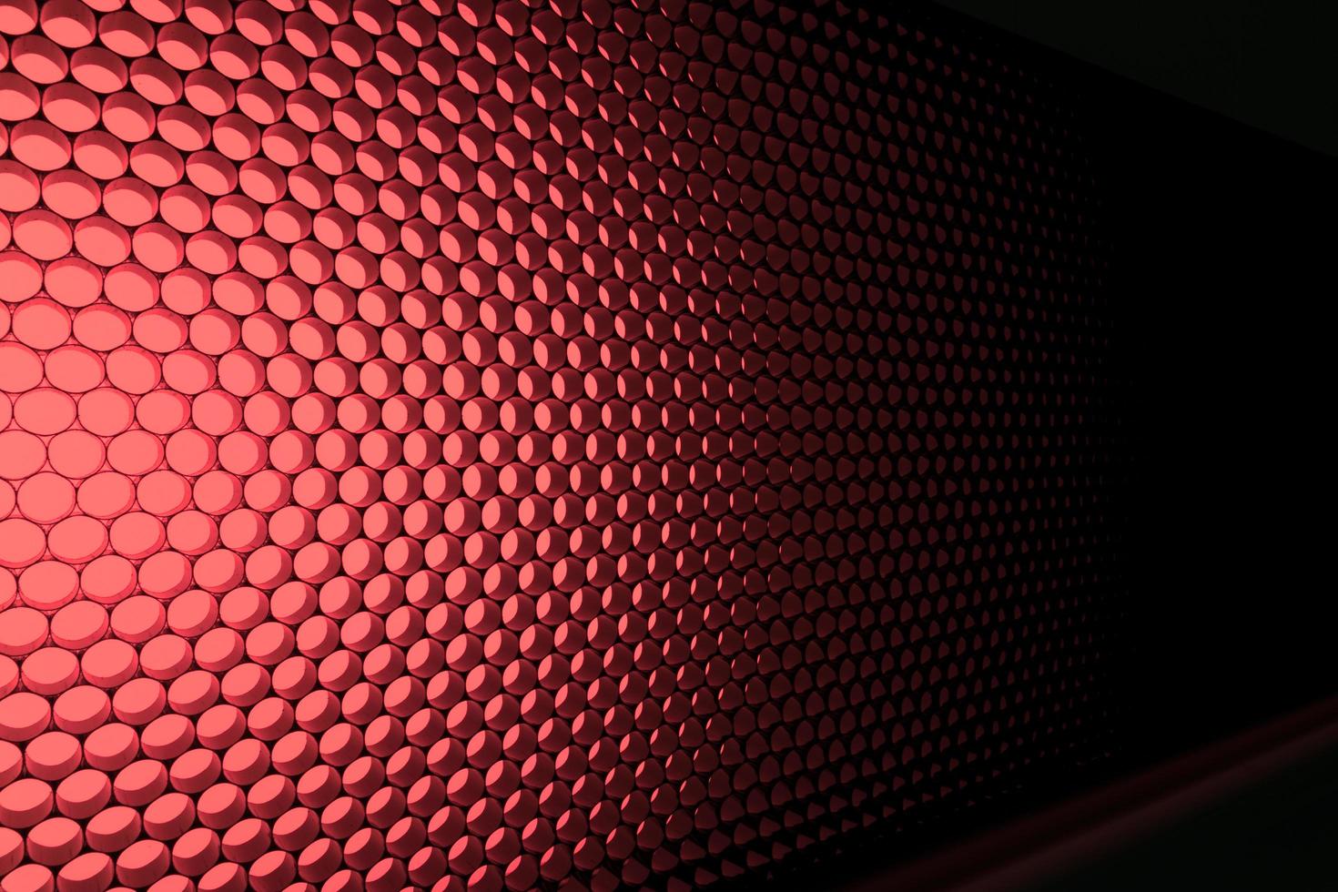 panel de iluminación led roja foto