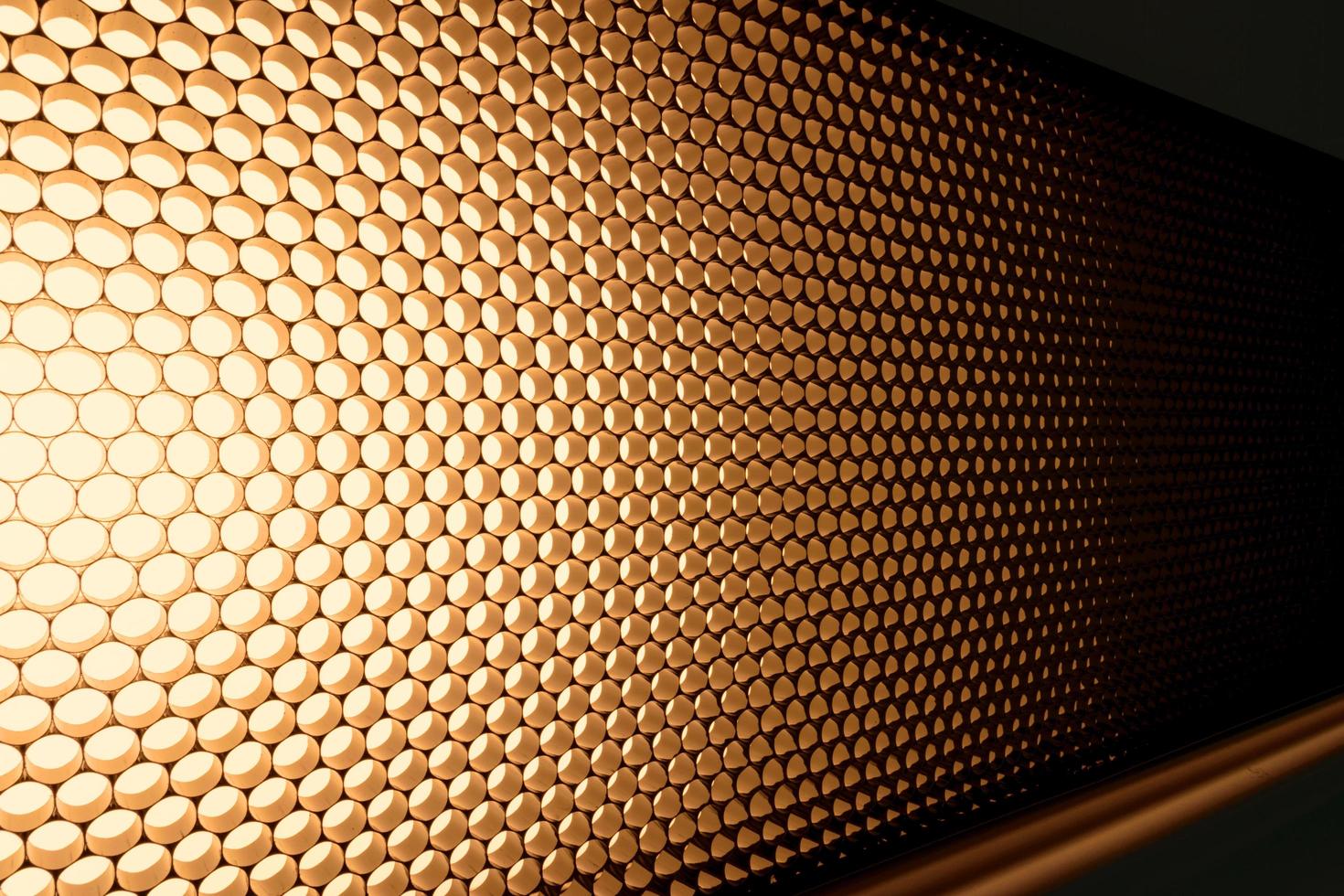 Panel of brown LED lighting photo