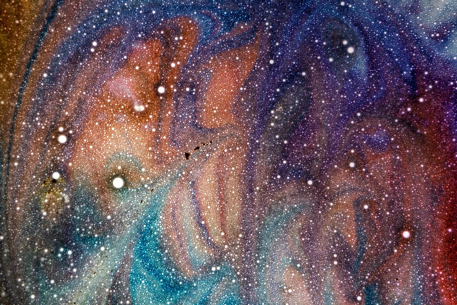 mirada de fondo cósmico colorido foto
