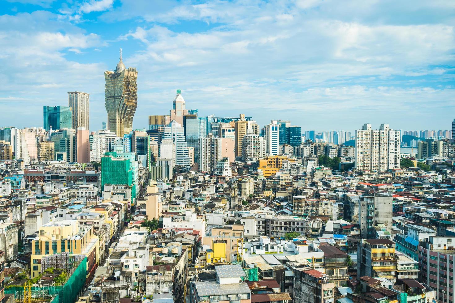 paisaje urbano de la ciudad de macao foto