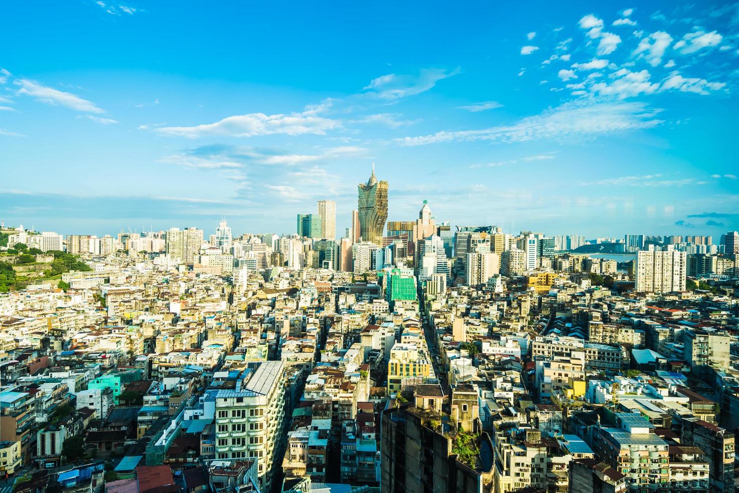 paisaje urbano de la ciudad de macao foto