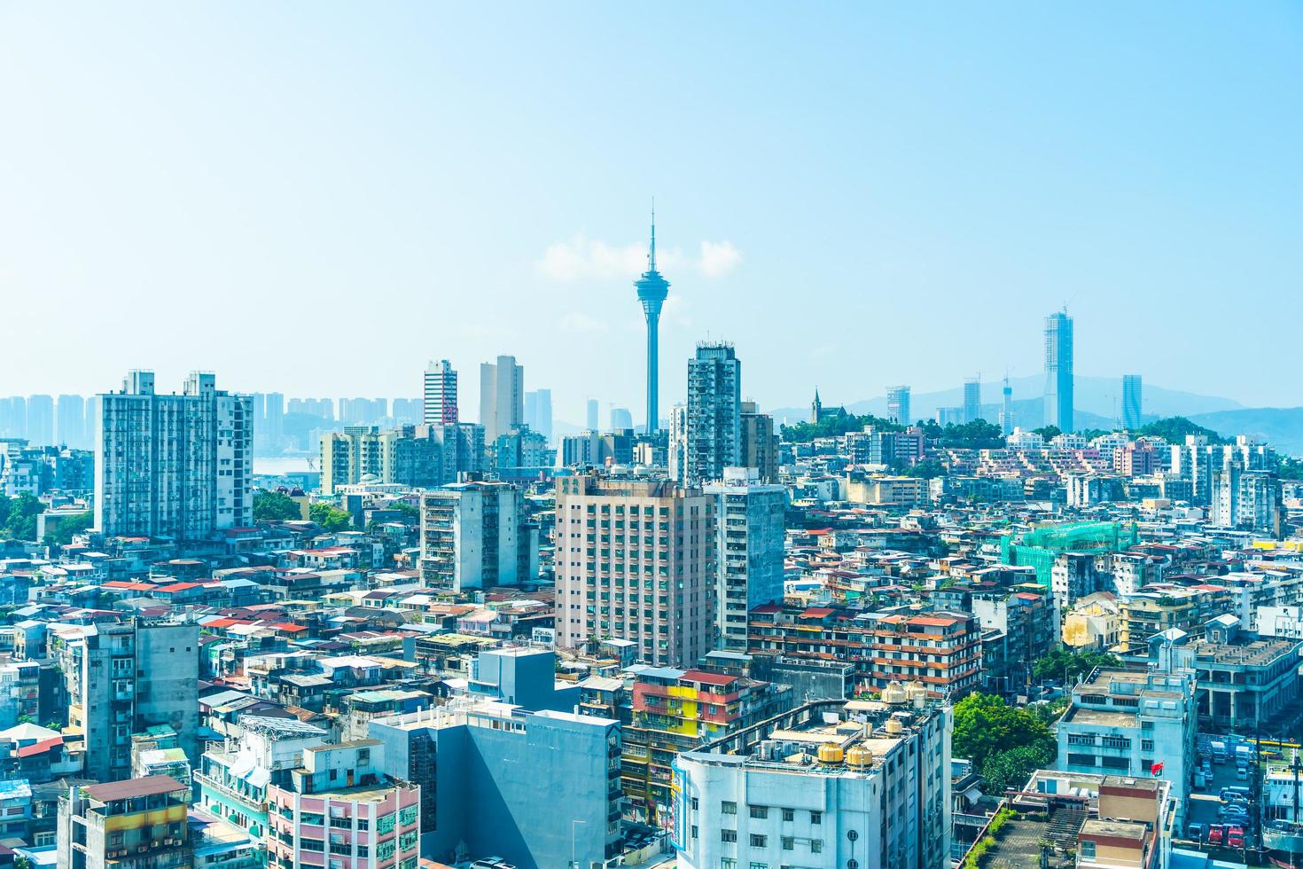 paisaje urbano de la ciudad de macao foto