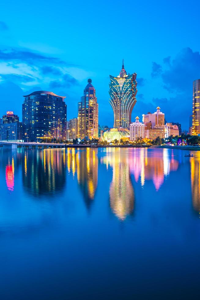 paisaje urbano de la ciudad de macao foto