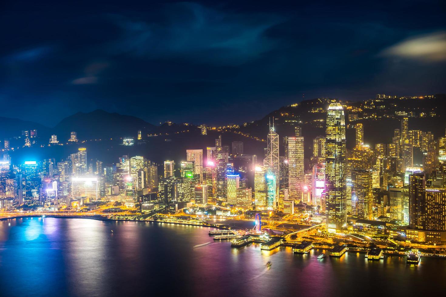 Cityscape of Hong Kong city, China photo