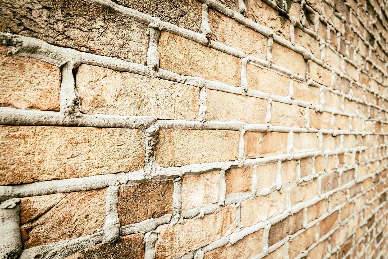 Old vintage brick wall photo