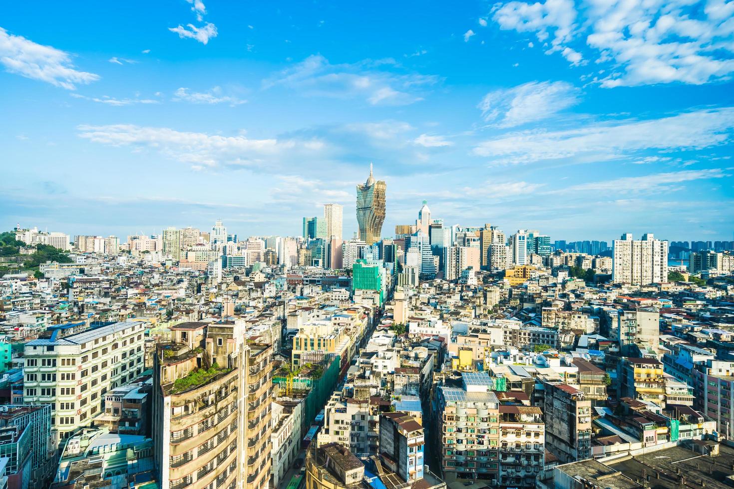 Cityscape of Macau city photo