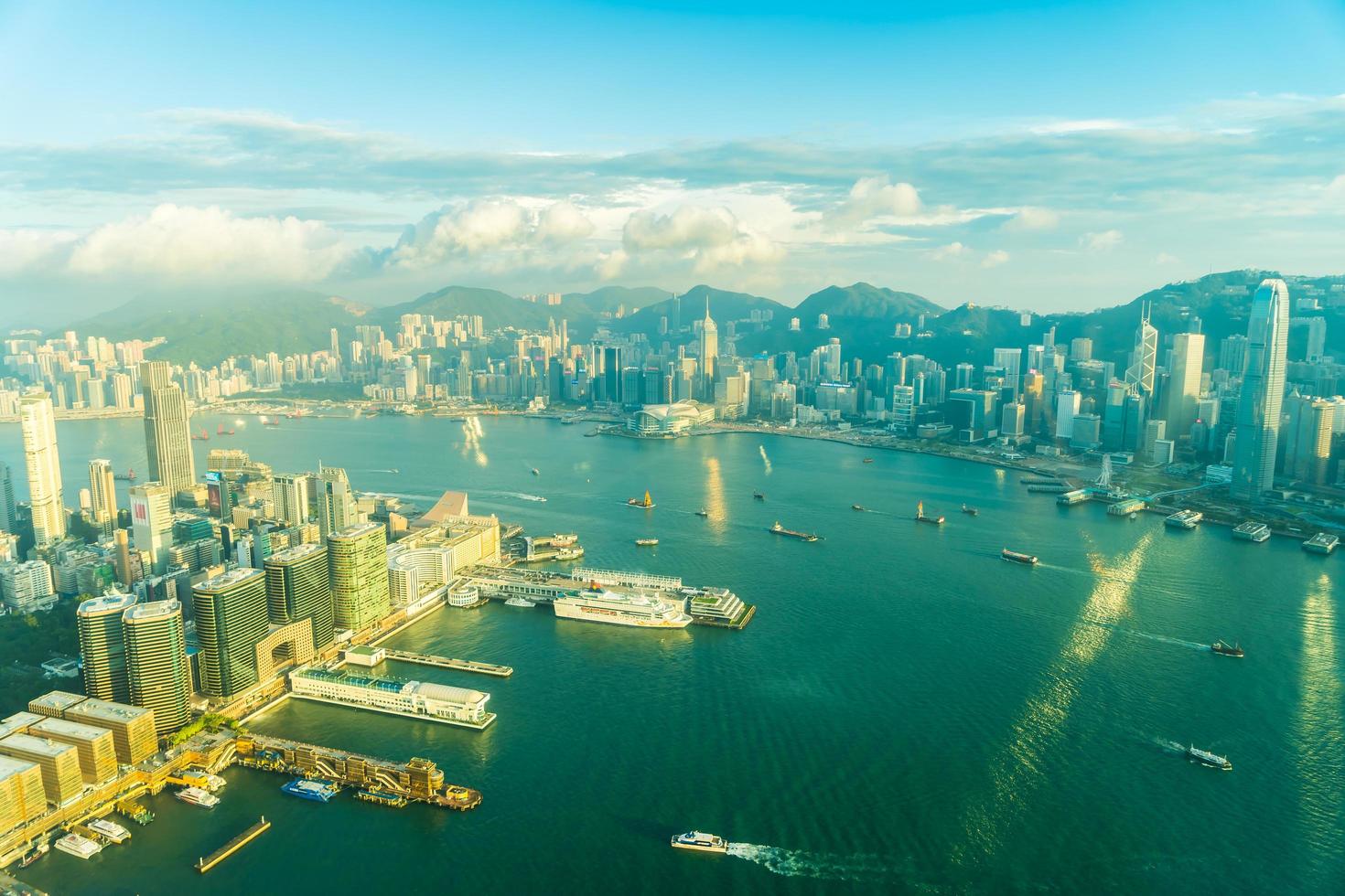 Cityscape of Hong Kong City, China photo