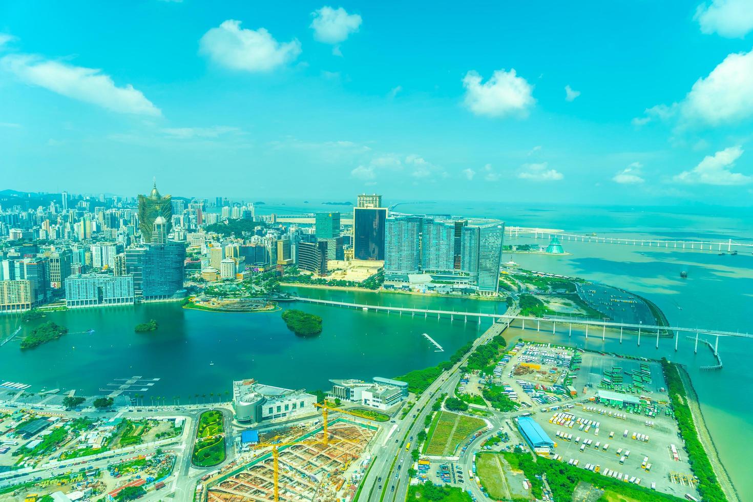Cityscape of Macau city photo