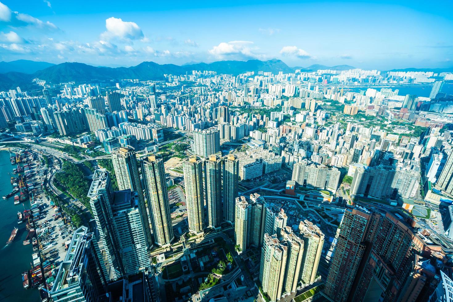 Cityscape of Hong Kong City, China photo