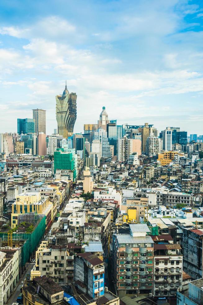 paisaje urbano de la ciudad de macao foto