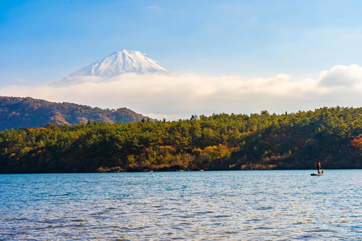 Mt. Fuji in Japan in autumn photo