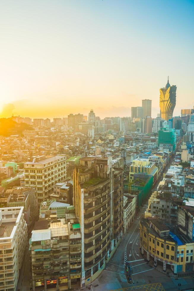 paisaje urbano de la ciudad de macao foto