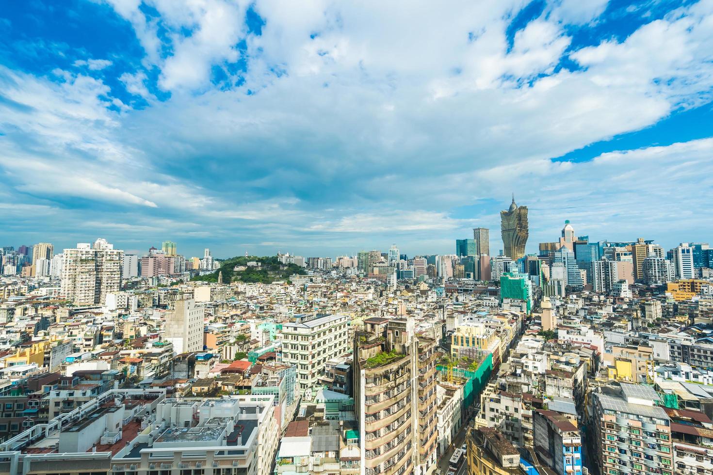 paisaje urbano de la ciudad de macao foto