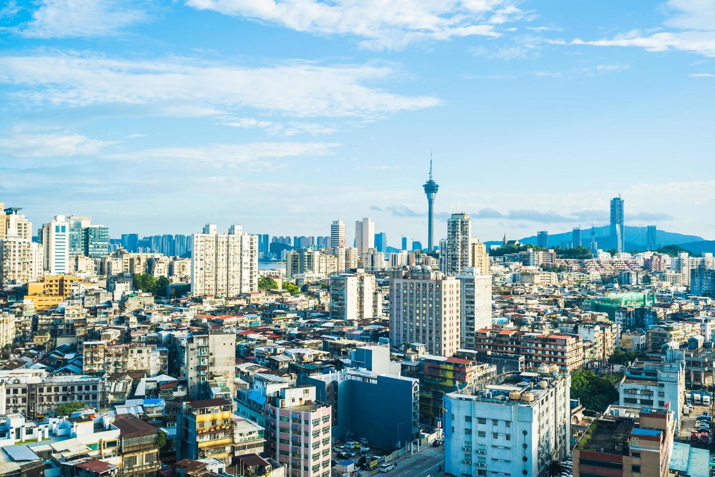 paisaje urbano de la ciudad de macao foto