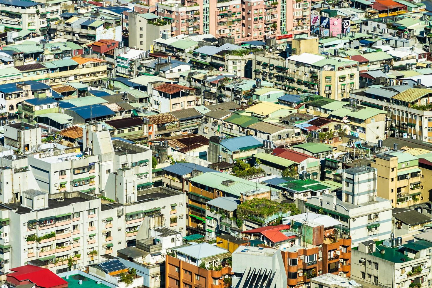 paisaje urbano de la ciudad de taipei en taiwán foto