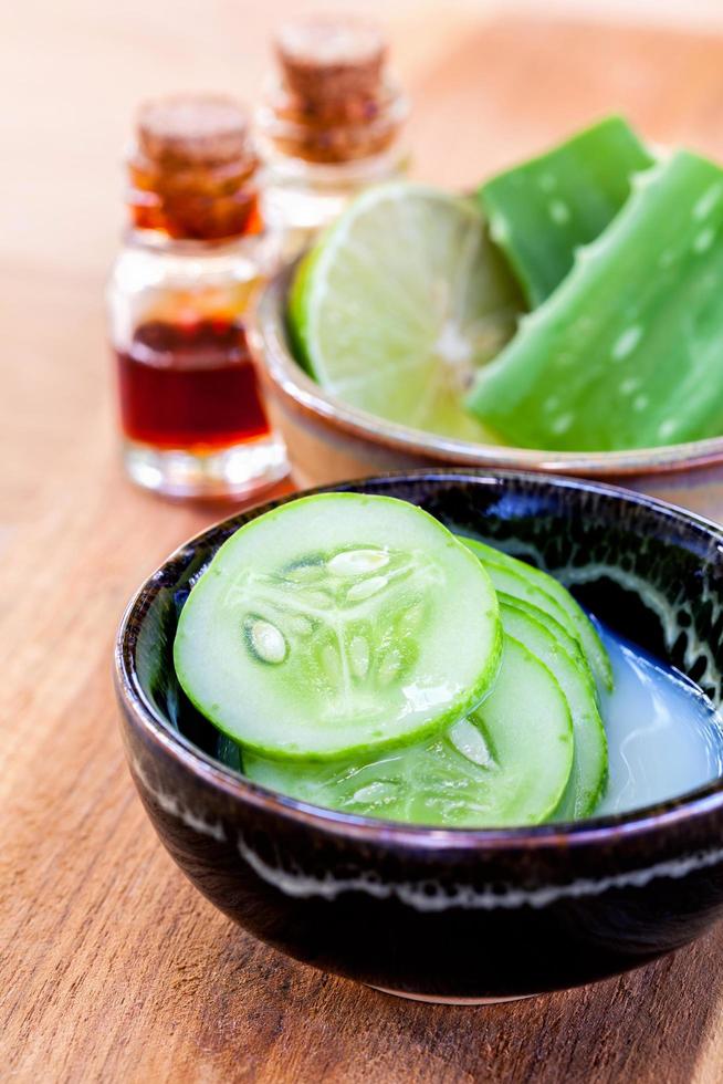 Cucumbers for a homemade natural facial toner photo