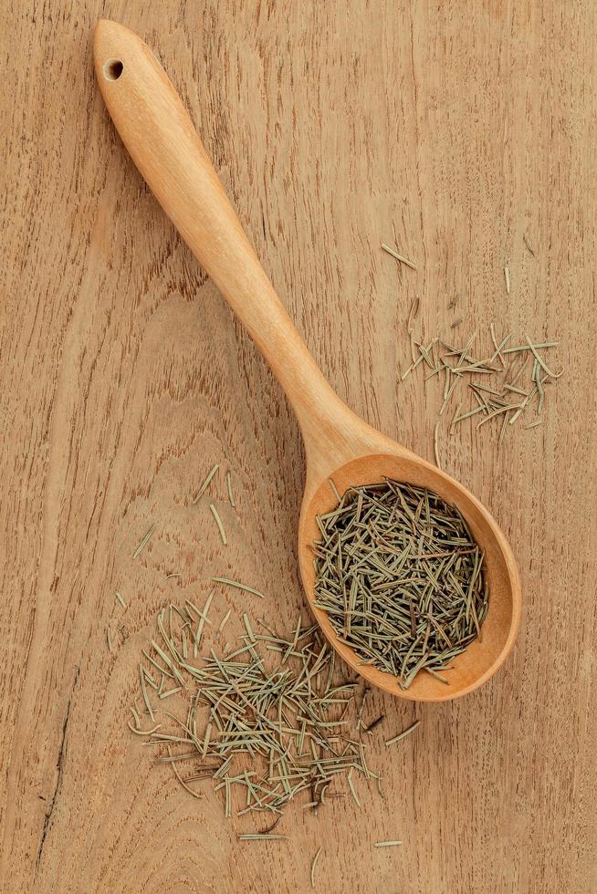 Dried rosemary leaves photo