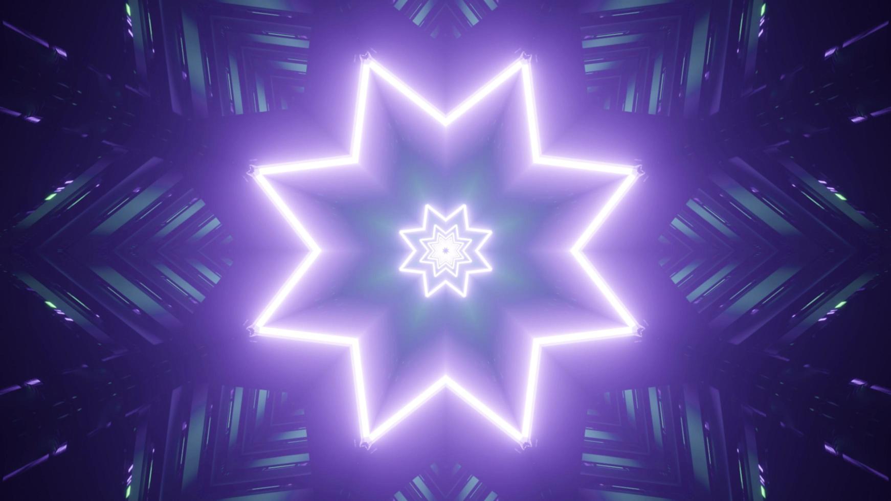 Colorful 3D kaleidoscope design illustration for background or texture photo