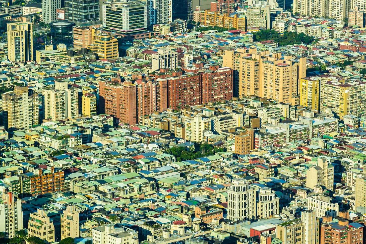 paisaje urbano de la ciudad de taipei en taiwán foto