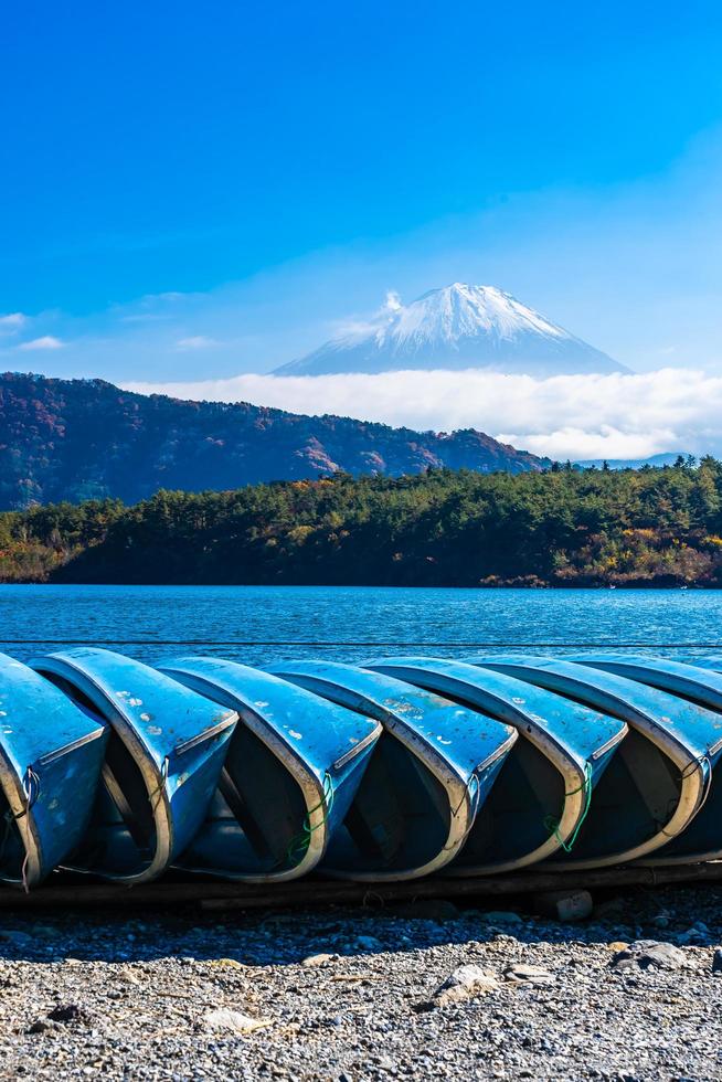 Mt. Fuji in Japan in autumn photo