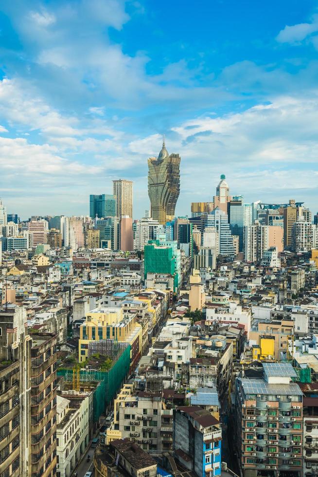 paisaje urbano de la ciudad de macao foto