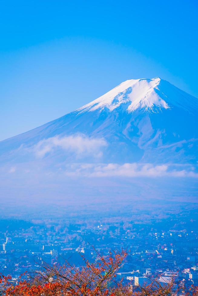 Mt. Fuji in Japan in autumn photo