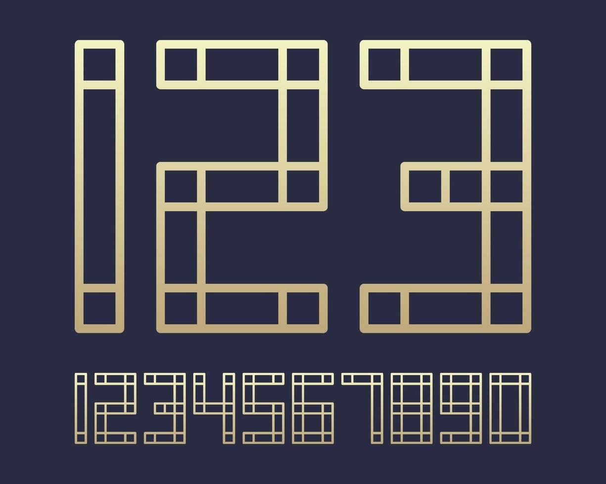 sport number set vector