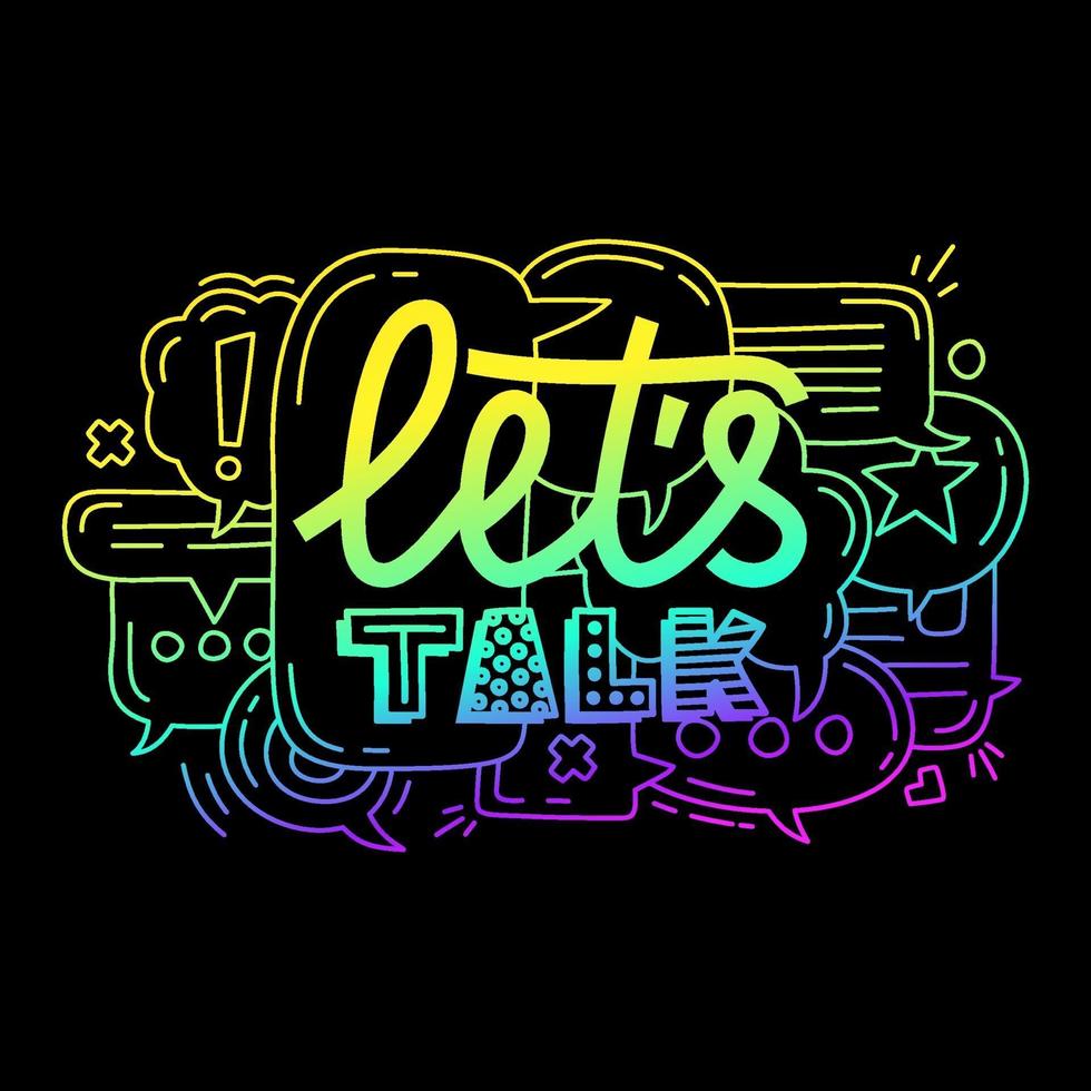 let's talk illustration vector