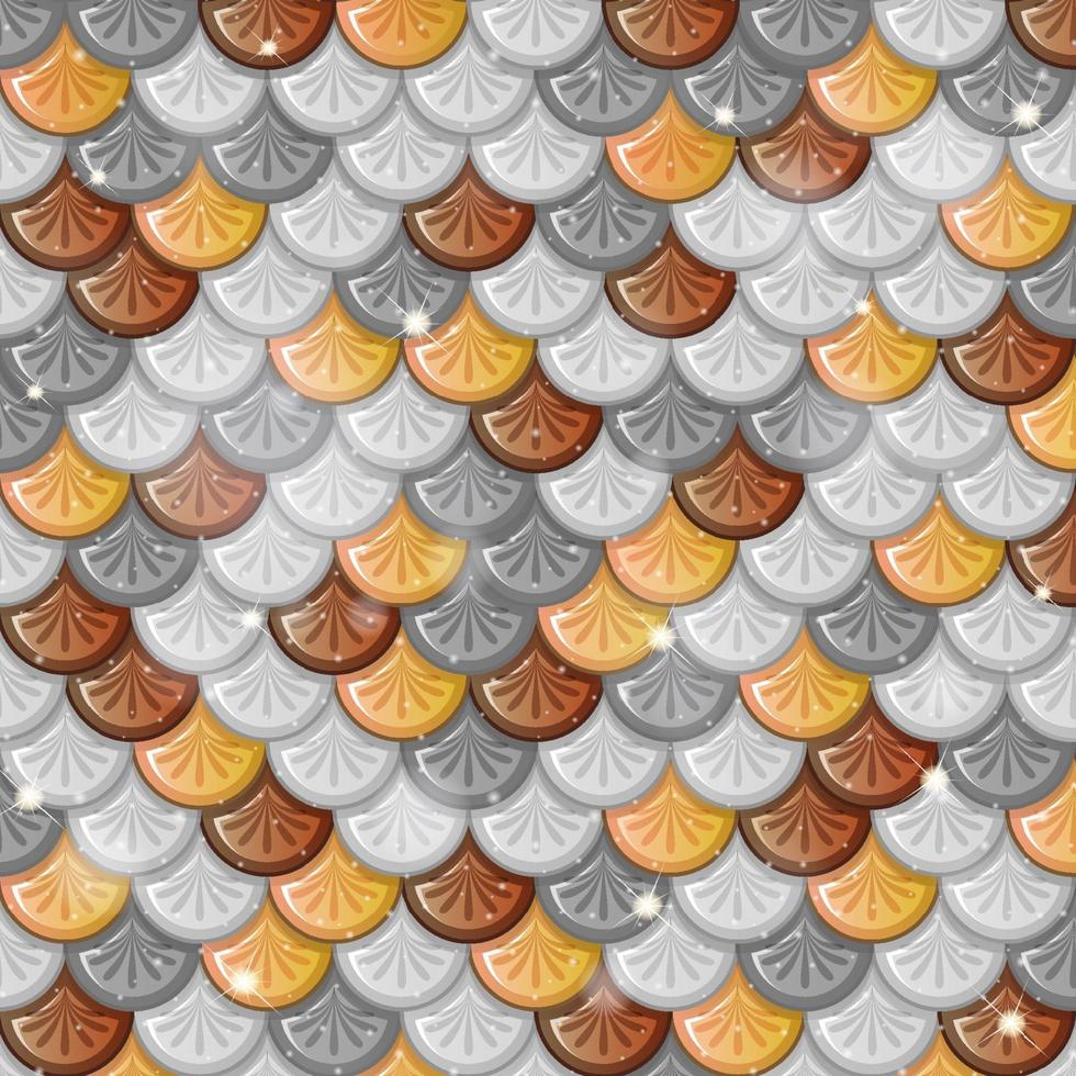 Fish scale seamless pattern background vector