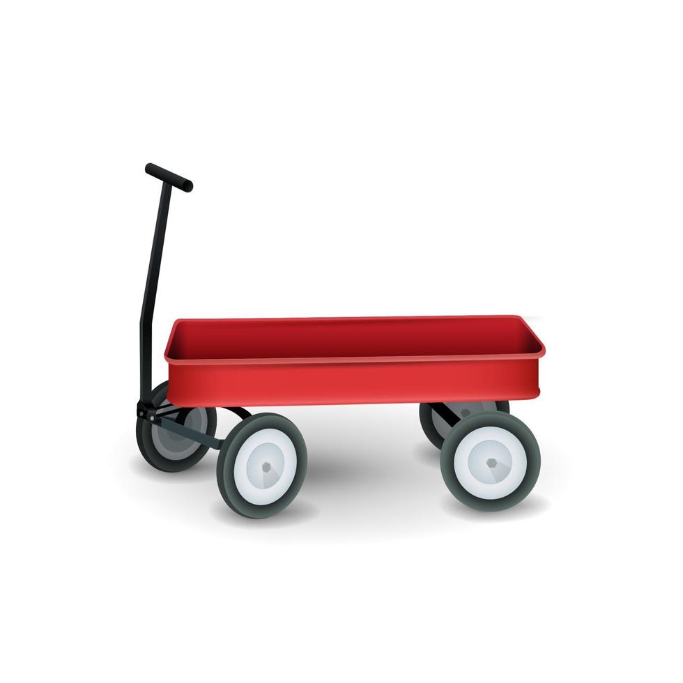 Garden wagon isolated on white background for your creativity vector