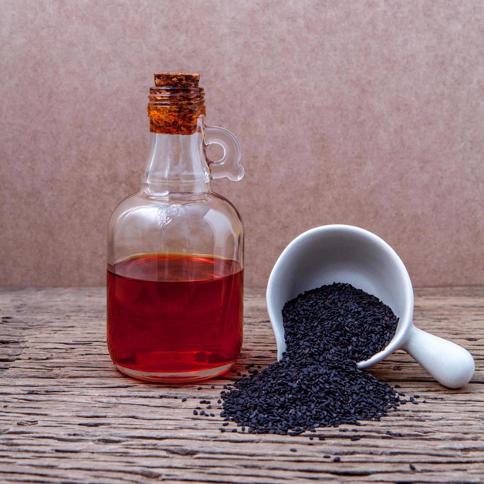 Black sesame oil photo