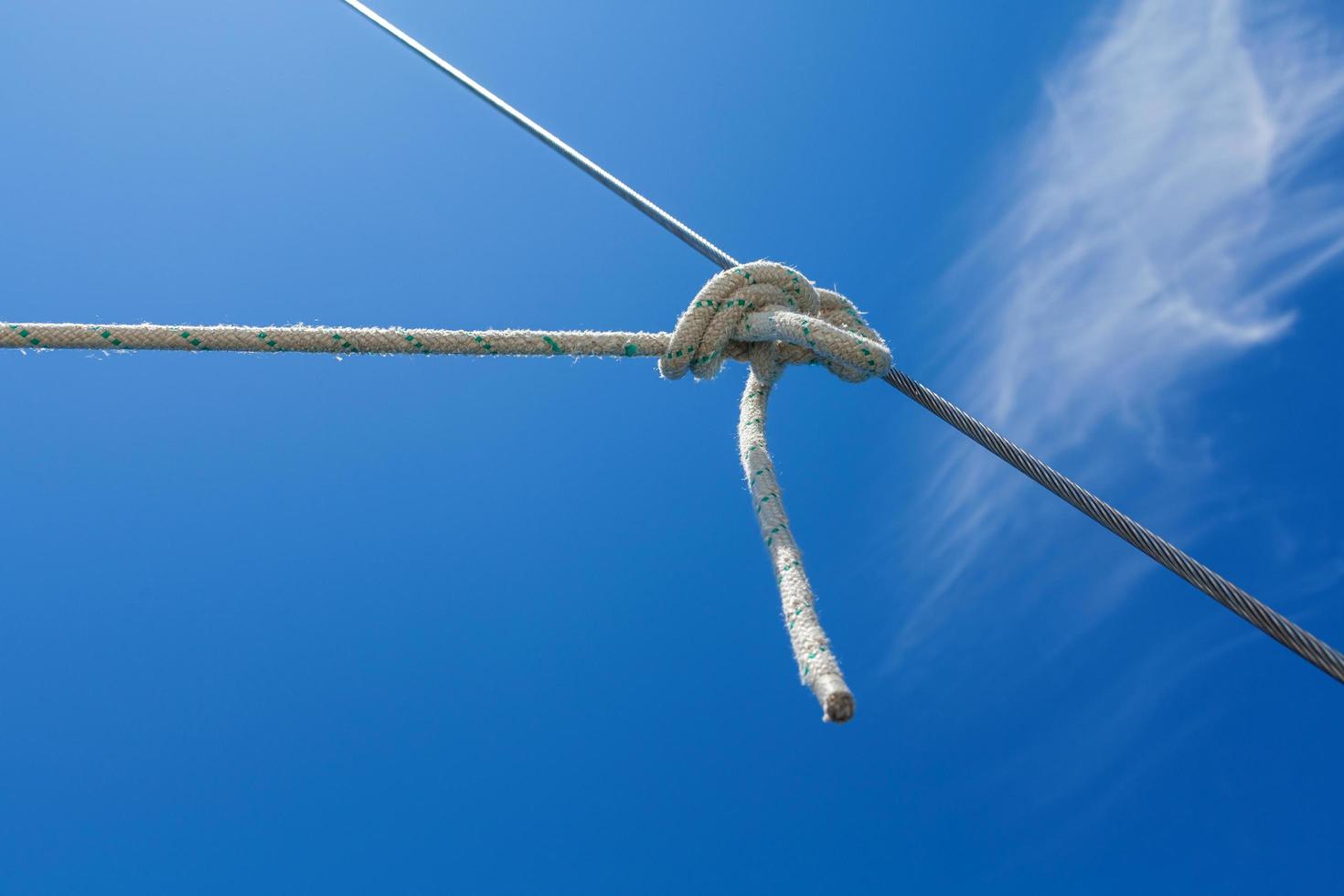 Knot in rope photo