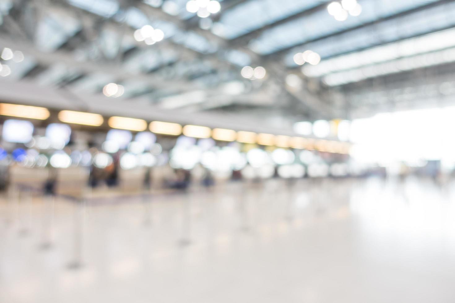 Abstract defocused airport interior photo