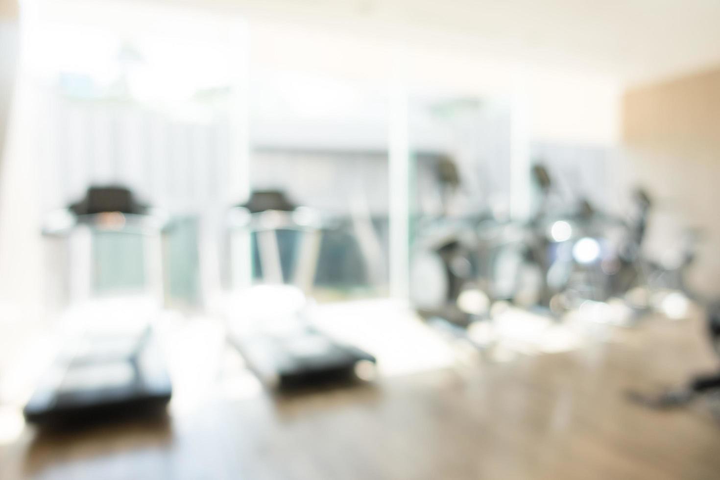 Abstract defocused gym and fitness room photo