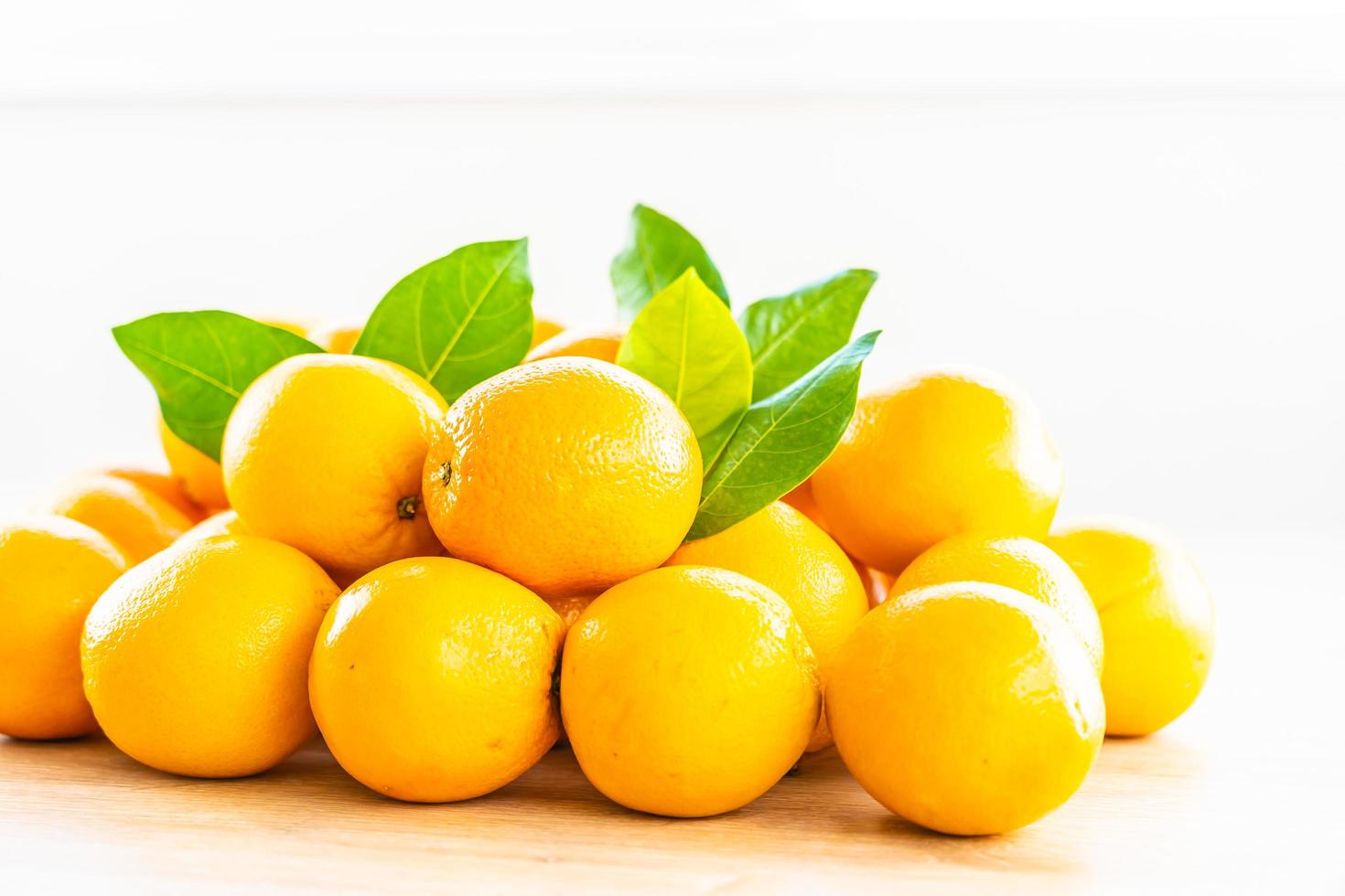 Fresh oranges on the table photo