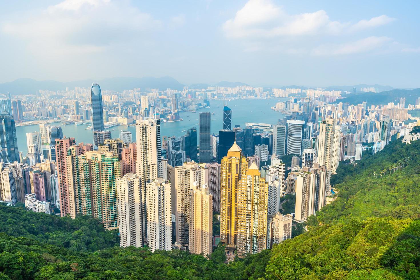 Cityscape of Hong Kong city, China photo