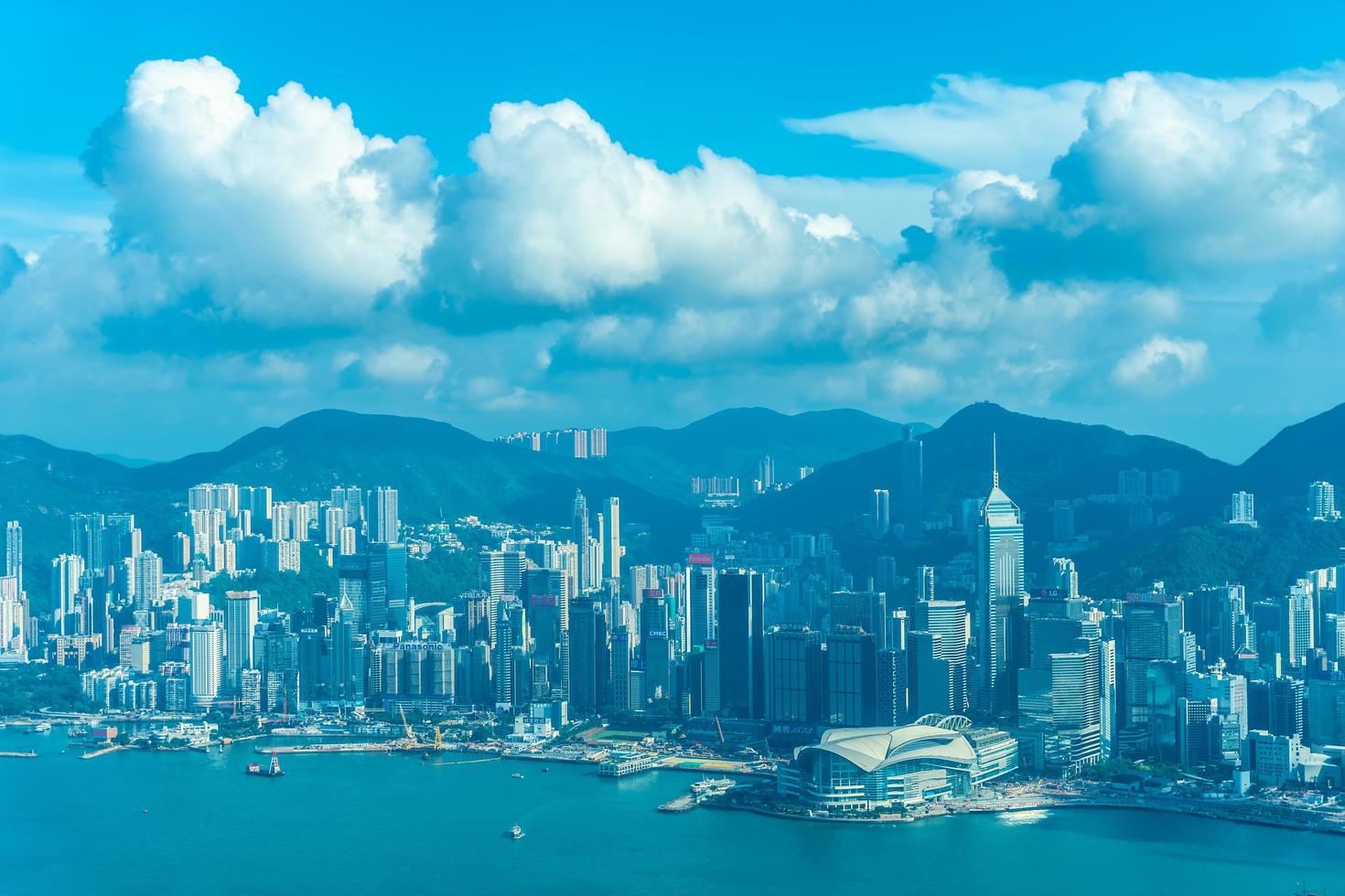 Cityscape of Hong Kong city, China photo