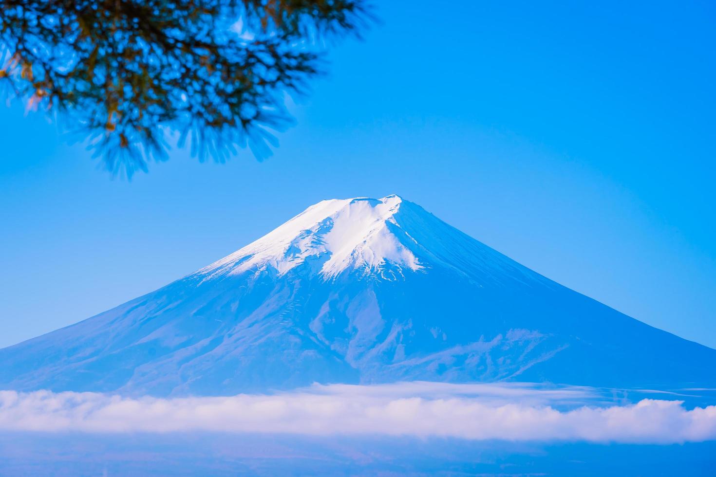 Mt. Fuji in Japan in autumn photo