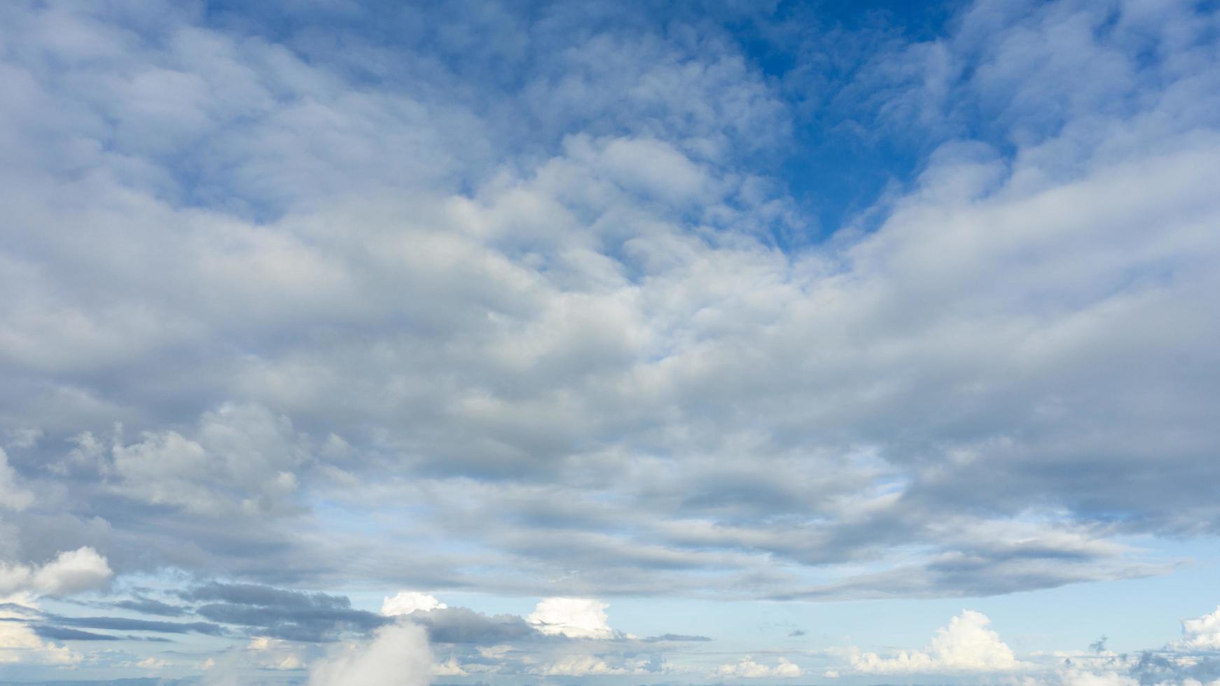 Clouds in a blue sky photo