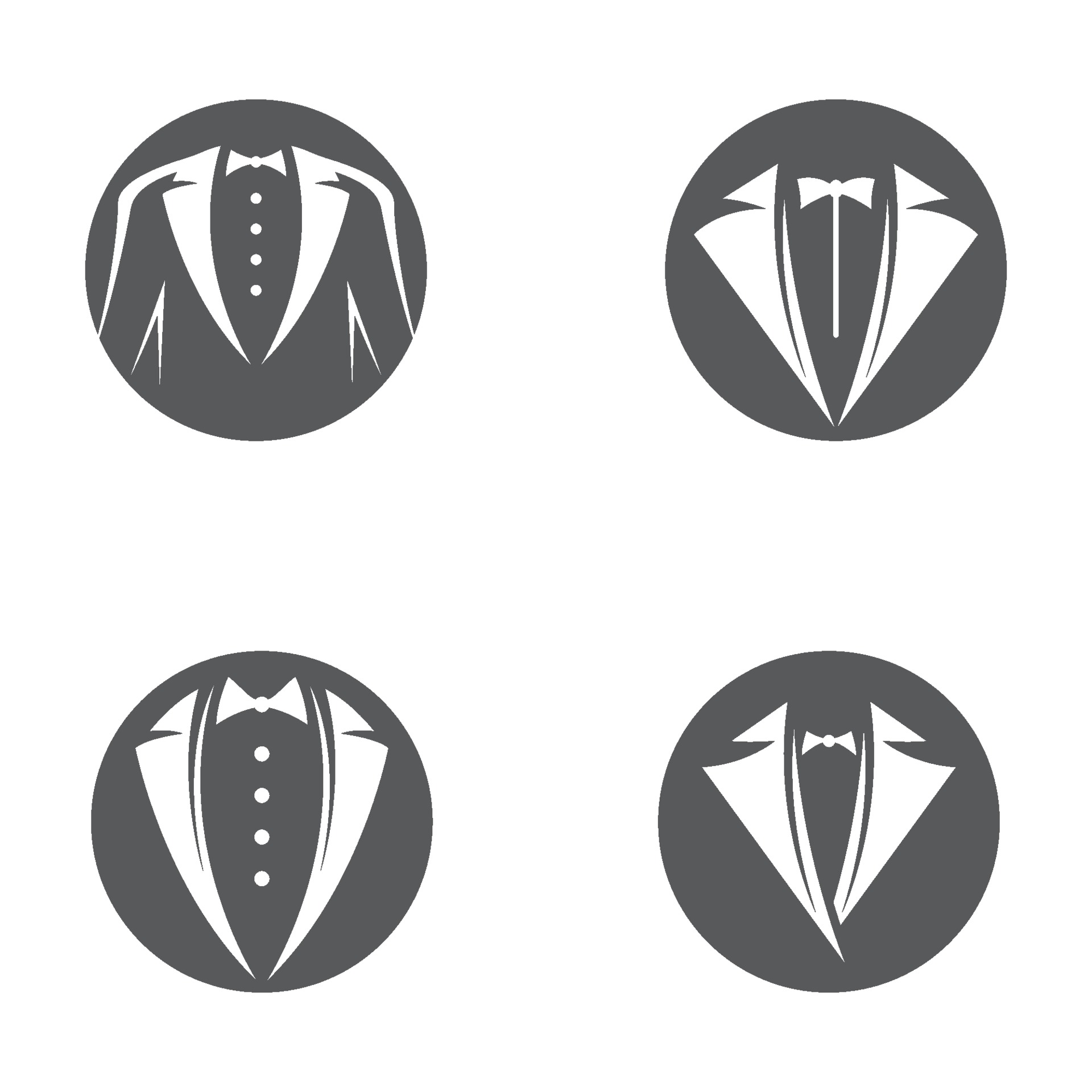 Tuxedo logo images set 2033172 Vector Art at Vecteezy