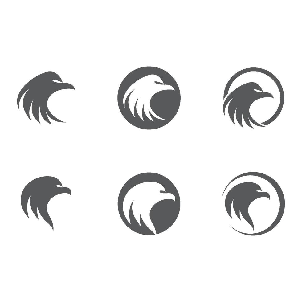 Eagle logo images set vector