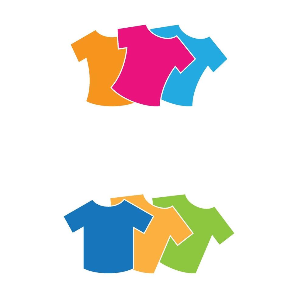 Clothes logo images illustration set vector