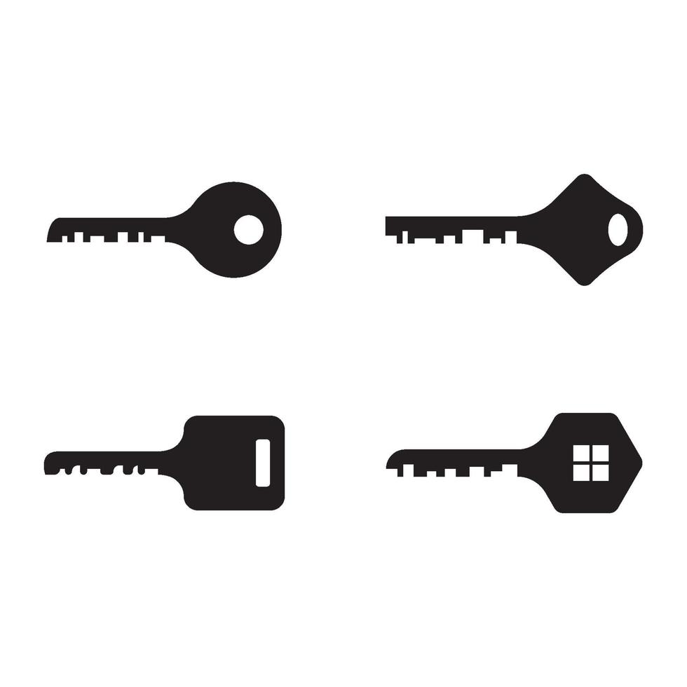 House key logo design set vector