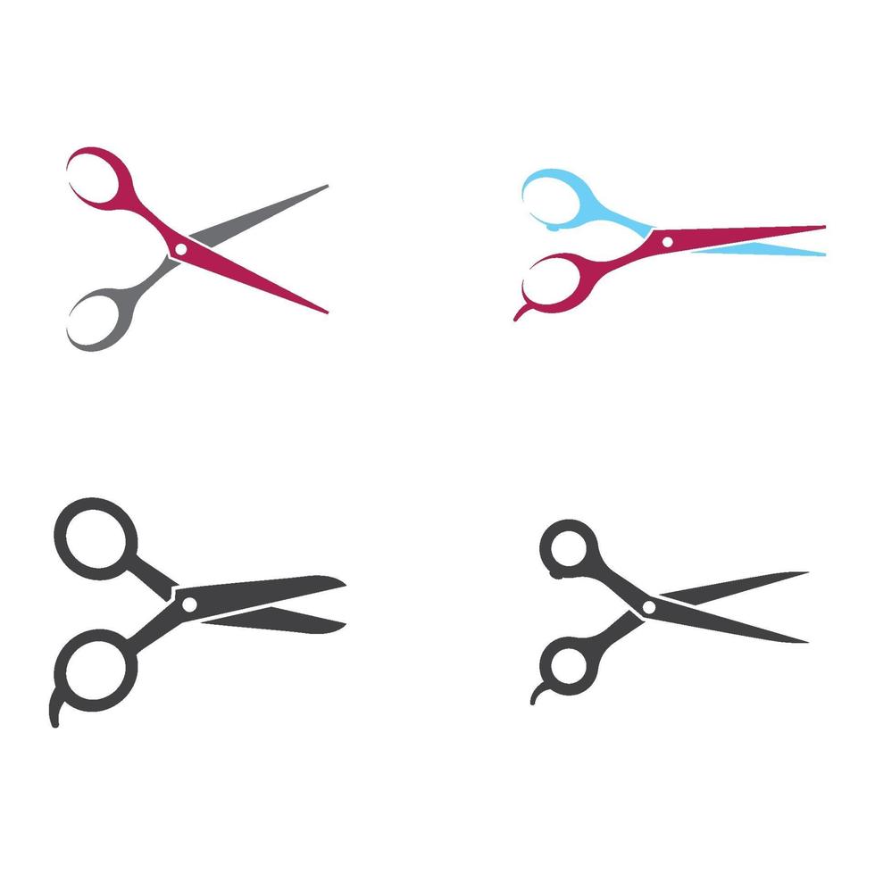 Scissors images  illustration set vector