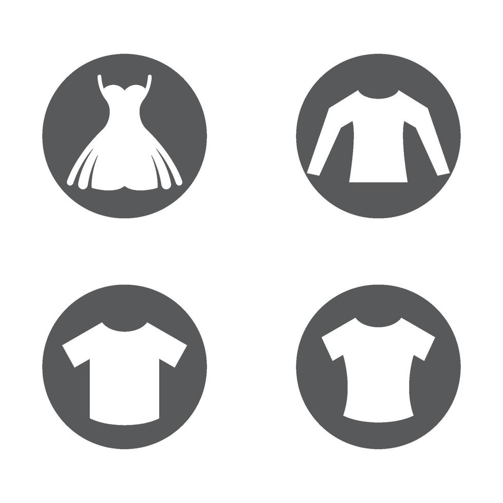 Clothes logo images illustration set vector