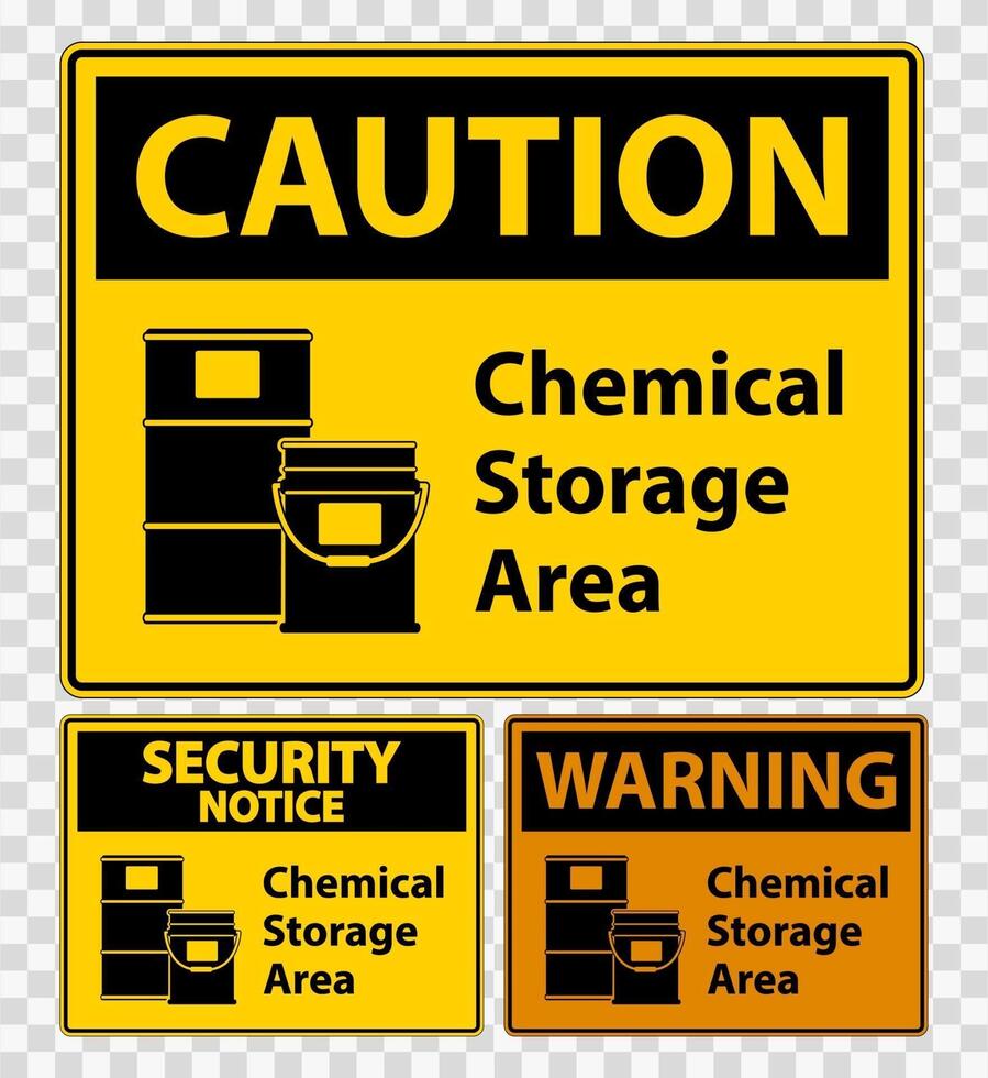 Chemical Storage Symbol Sign Isolate on transparent Background,Vector Illustration vector