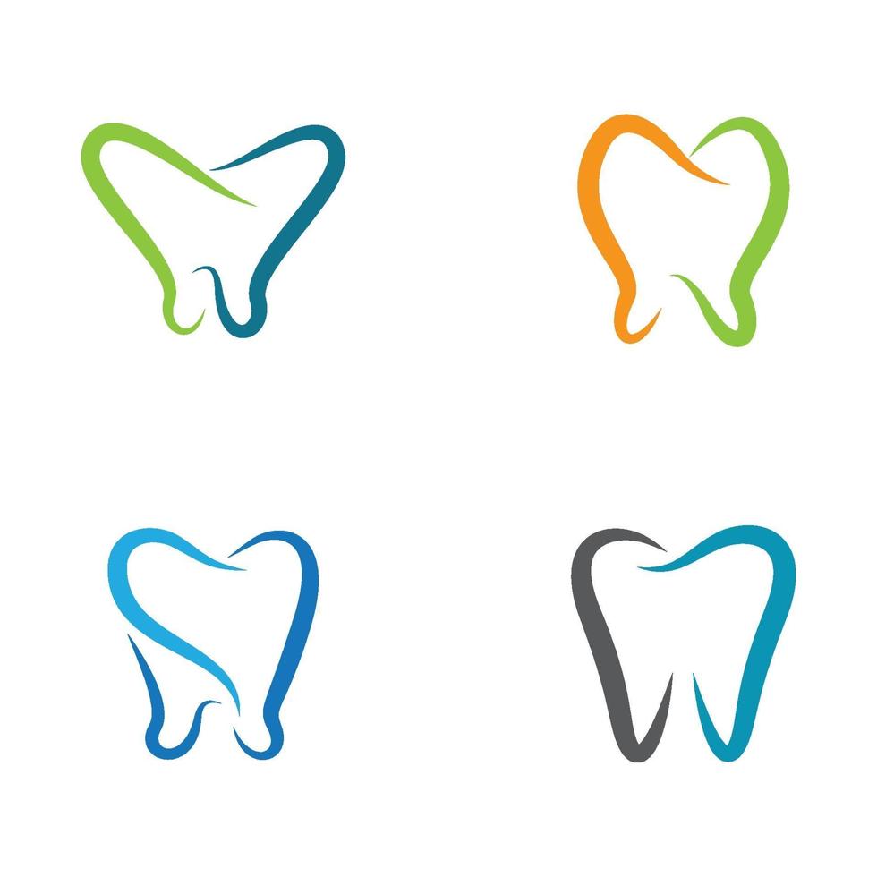 imágenes de logo cuidado dental vector