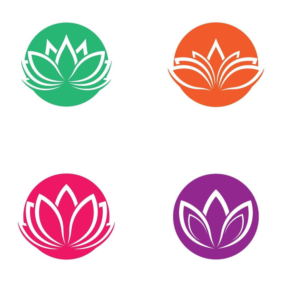 Beauty lotus logo images vector