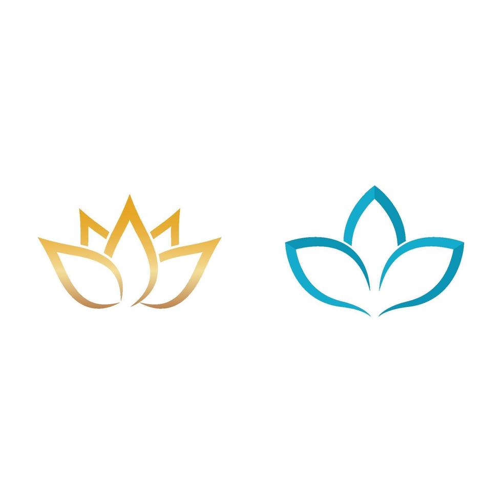 Beauty lotus logo images vector