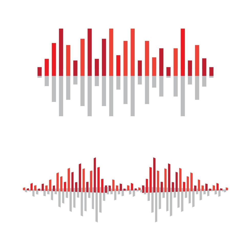 imagenes de ondas de sonido vector